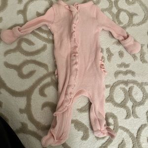 SOLD Spearmint love baby bundle organic  Zipper footie